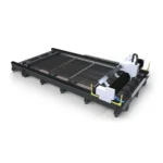 metal cutting machine with laser