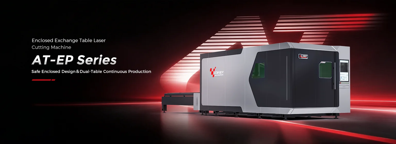 Enclosed laser plate cutting machine